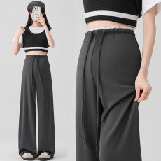 批发实拍孕妇裤子春夏薄款外穿2026新款春季孕期不勒肚子阔腿裤春装