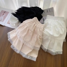 批发原版做法~蕾丝千层拼接松紧腰设计感蕾丝<b class='q'>半身裙</b>蛋糕裙