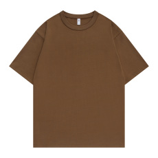 批发280克重磅全棉大落肩短袖