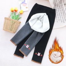 批发女童加绒<b class='q'>打底裤</b>2025秋冬季新款加厚洋气外穿韩版一体绒<b class='q'>儿童</b>裤子潮