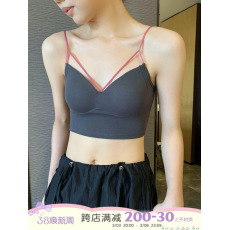 批发馨帮帮Bra 法式撞色美背吊带内衣女士小胸聚拢舒适透气美背<b class='q'>文胸</b>罩