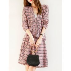 批发<b class='q'>清仓</b>捡漏一线品牌专柜剪标女装秋装名媛气质格子小香风套装<b class='q'>连衣裙</b>