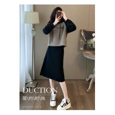 批发卫衣女装新款春秋<b class='q'>冬</b>休闲时尚高级感卫衣盐系轻熟