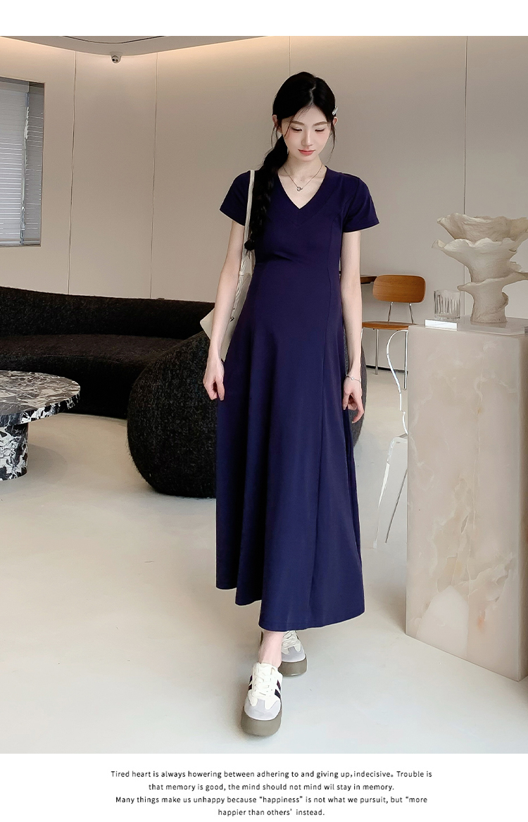 实拍现货 夏装新品孕妇套装韩版孕妇连衣裙修身显瘦孕妇裙