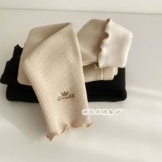 批发女童<b class='q'>打底裤</b>秋冬季加绒新款刺绣小皇冠女孩<b class='q'>宝宝</b>一体绒外穿百搭裤子
