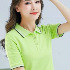 批发【95棉】Polo衫定制有领t恤短袖工作服班服制服队服广告印LOGO