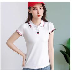 批发【95棉】Polo衫定制有领t恤短袖工作服班服制服队服广告印LOGO