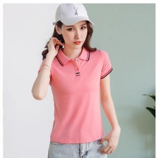 批发【95棉】Polo衫定制有领t恤短袖工作服班服制服队服广告印LOGO
