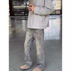 批发<b class='q'>日系</b><b class='q'>复古</b>灰色裤子潮牌慵懒百搭运动休闲裤男款宽松直筒垂感阔腿裤