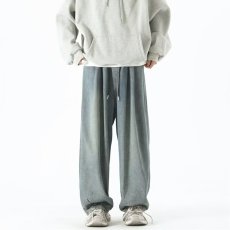 批发<b class='q'>日系</b><b class='q'>复古</b>水洗牛仔裤男春季潮牌宽松大码阔腿裤松紧腰休闲嘻哈裤子