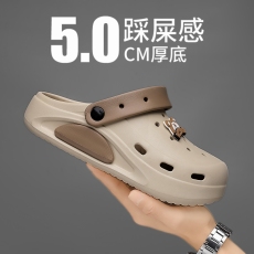 批发踩屎感拖鞋男<b class='q'>夏</b>季外穿海边沙滩运动凉鞋青少年户外开车两用洞洞鞋