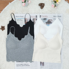 批发性感纯欲背心吊带女装<b class='q'>夏</b>季设计感小众宽松短款打底内衣蕾丝抹胸