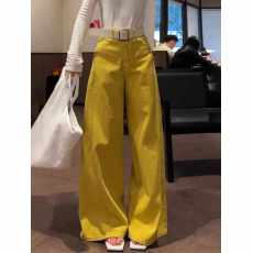 批发2026年春季新款美式复古直筒<b class='q'>时尚</b>潮流高腰阔腿牛仔<b class='q'>裤</b>女简约拖地<b class='q'>裤</b>