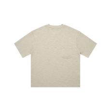 批发竹节棉--310克常规纯色+口袋短袖