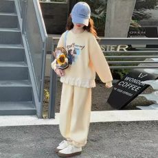 批发<b class='q'>女童</b>卫<b class='q'>衣</b>运动套装春秋季2026新款中大童春装洋气儿休闲<b class='q'>裤子</b>两件套