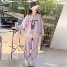 批发<b class='q'>女童</b>卫<b class='q'>衣</b>运动套装春秋季2026新款中大童春装洋气儿休闲<b class='q'>裤子</b>两件套