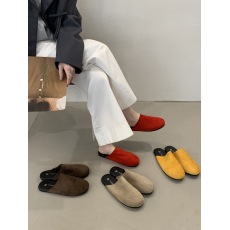 批发勃肯包头半拖鞋子女秋<b class='q'>冬</b>季外穿2024新款简约厚底懒人穆勒女鞋外出