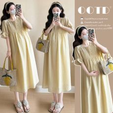 批发实拍现现~ <b class='q'>孕妇</b><b class='q'>夏装</b>连衣裙<b class='q'>中长款</b>宽松外出洋气潮妈<b class='q'>孕妇装</b>裙子