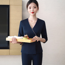 批发高端美容院<b class='q'>美容师</b><b class='q'>工作服</b>女2025新款足浴店养生馆按摩技师气质工服