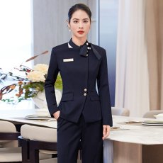 批发<b class='q'>珠宝</b>店柜台销售员工作服西装女2025春季<b class='q'>新款</b>高级感气质通勤两件套