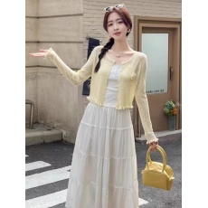 批发超仙仙<b class='q'>女</b>森系法式温柔风蓝色开衫<b class='q'>女</b>显瘦针织上衣春夏季<b class='q'>新款</b>