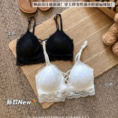 批发特价不减 性感诱惑蕾丝背心小吊带深V内搭带胸垫短款上衣打底衫