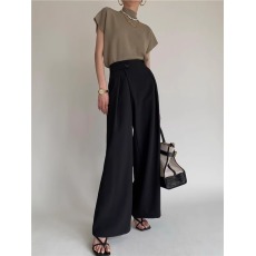 批发<b class='q'>品牌</b>折扣女装专柜撤柜尾货清仓半高领质感针织衫无袖通勤内搭上衣