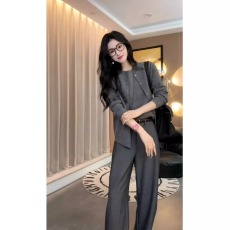 批发春季搭配一整套<b class='q'>大码</b>胖mm针织衫休闲裤轻熟<b class='q'>韩版</b>时尚灰色三件套装女