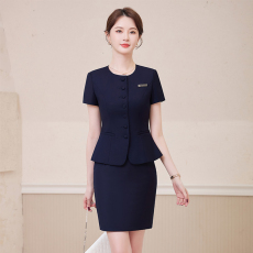 批发<b class='q'>珠宝</b>店销售员职业工装短袖西服套装女春夏<b class='q'>修身</b>显瘦气质小个子西装