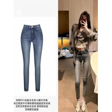 批发轻氧韩女<b class='q'>韩国</b>面料磨白水洗小脚牛仔裤!!0差评的版王裤!