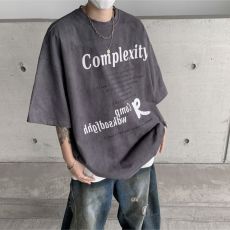 批发【官图 260G重磅纯棉双纱】扎染纯棉t恤男短袖夏季复古半袖体恤