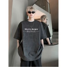 批发【官图 260G重磅纯棉双纱】脏脏棉短袖t恤男装高街扎染半袖体恤