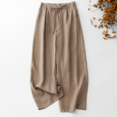 批发实拍2026新款<b class='q'>棉麻</b>直筒<b class='q'>裤</b><b class='q'>女</b>文艺复古宽松百搭休闲<b class='q'>裤</b>