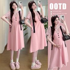 批发实拍 现 夏季慵懒风纯棉舒适假两件拼接背带<b class='q'>连衣裙</b><b class='q'>宽松</b>甜美裙子