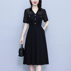 批发高档气质时尚<b class='q'>连衣裙</b>大码女装胖mm收腰显瘦中长裙子2026夏季新款