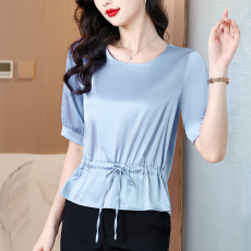 批发衬衫2025年夏季新款法式设计感衬衣百搭显瘦<b class='q'>上衣</b>