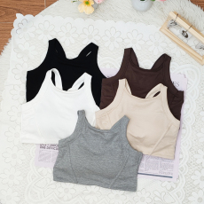 批发纯色甜美性感纯欲背心吊带女装<b class='q'>夏</b>季设计感小众宽松短款打底内衣