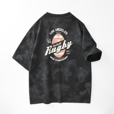 批发实拍2025夏季新款潮牌印花短袖t恤男百搭弹力舒适圆领迷彩T恤上衣