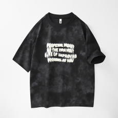 批发实拍2025夏季新款潮牌短袖t恤男百搭弹力舒适简约印花迷彩圆领T恤