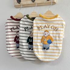 批发春夏秋<b class='q'>新款</b>宠物T恤马尔济斯泰迪比熊博美小型幼犬猫猫咪狗狗衣服