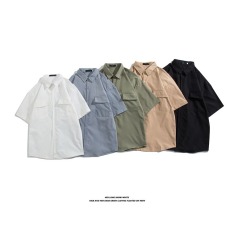 批发夏季<b class='q'>工作服</b>套装男士<b class='q'>劳保</b>服长袖短袖工程厂服工人汽修工装薄款上衣