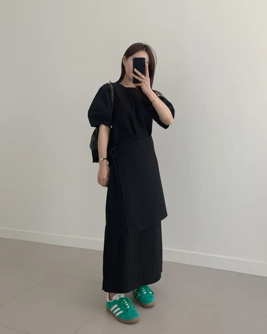 프렌치 스타일 원피스형 앞치마 원피스 상세 이미지 16