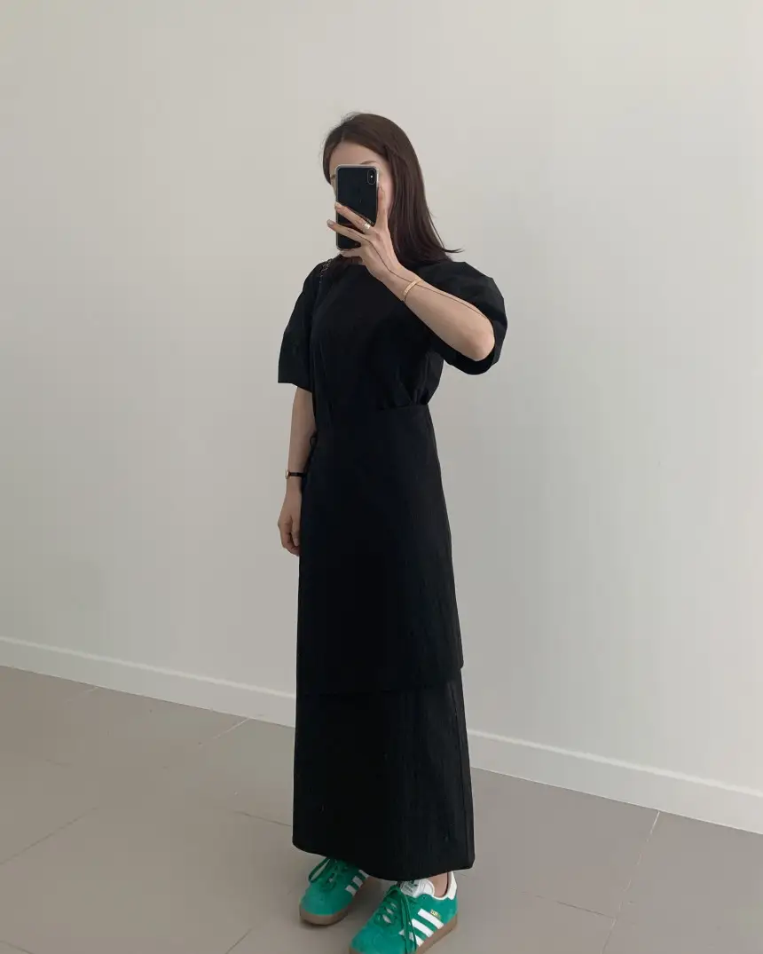 프렌치 스타일 원피스형 앞치마 원피스 상세 이미지 22