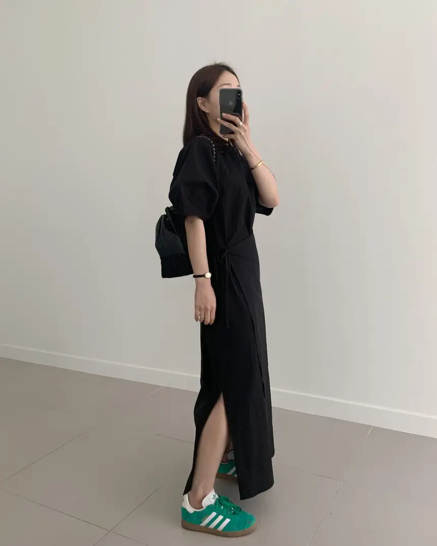 프렌치 스타일 원피스형 앞치마 원피스 상세 이미지 23
