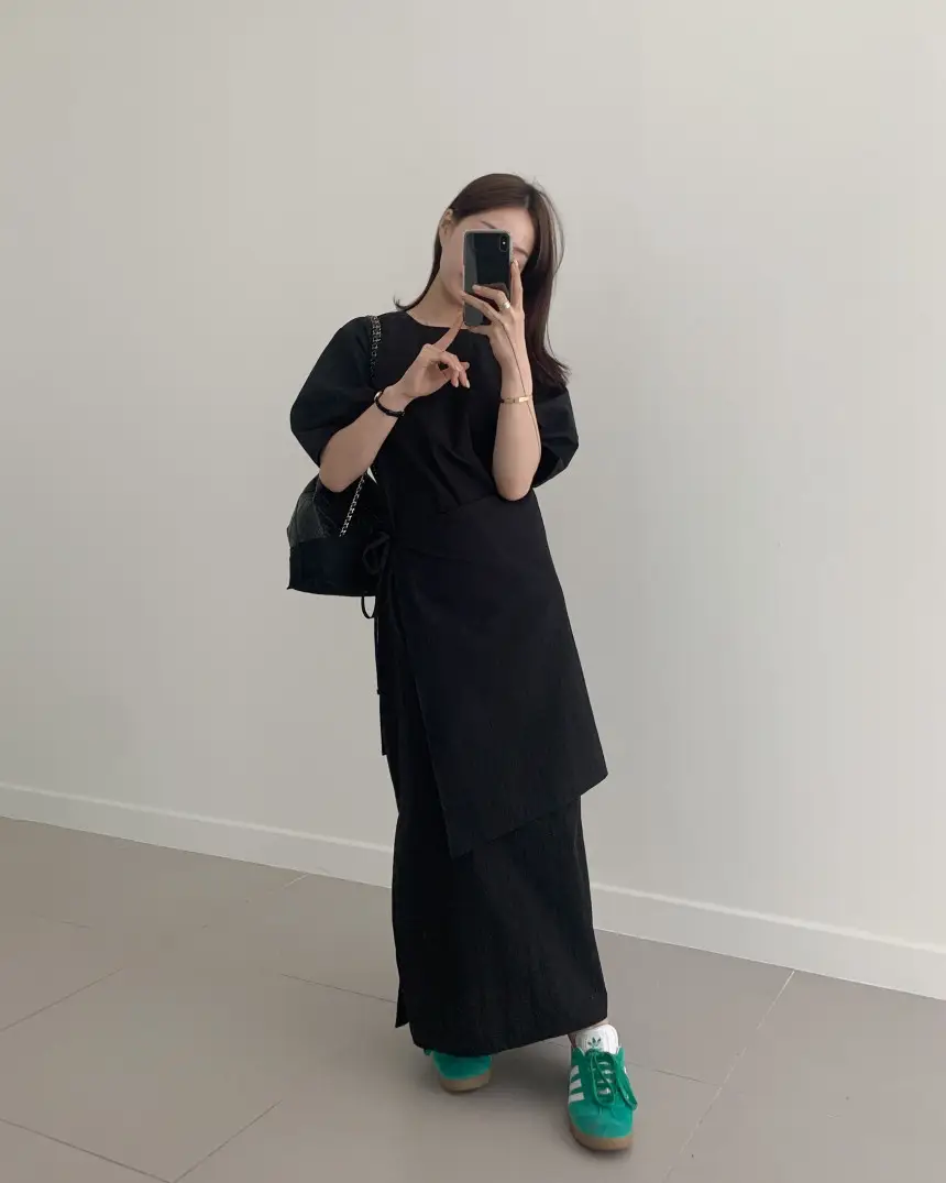 프렌치 스타일 원피스형 앞치마 원피스 상세 이미지 25