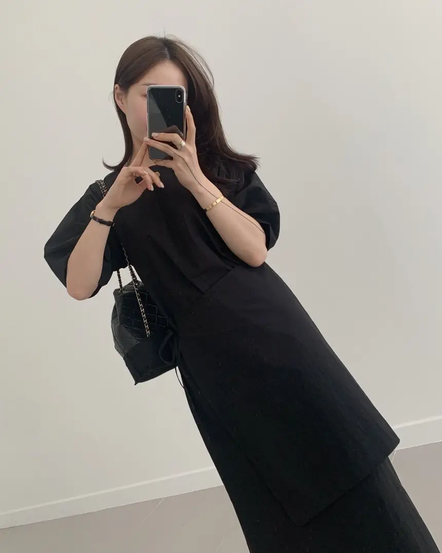 프렌치 스타일 원피스형 앞치마 원피스 상세 이미지 28