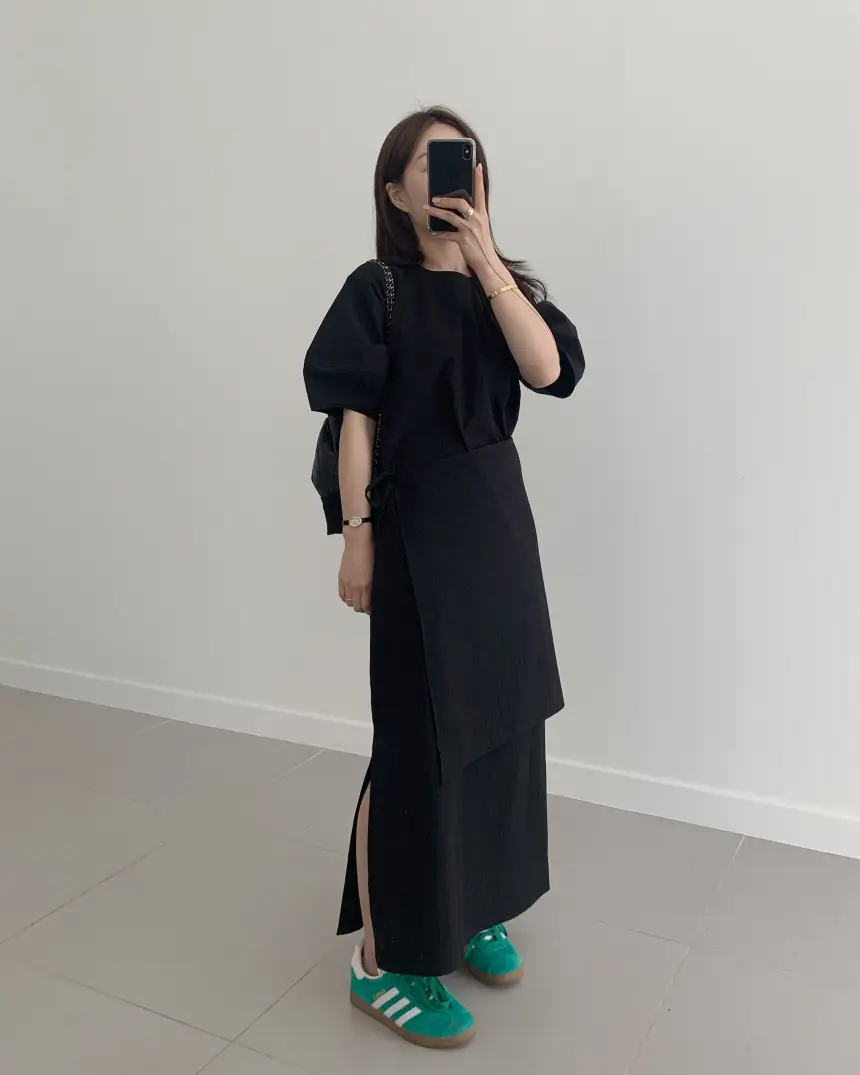 프렌치 스타일 원피스형 앞치마 원피스 상세 이미지 30