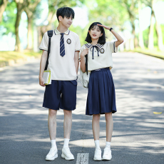 批发大量已出货 情侣装短袖初高中生运动会学院风学生<b class='q'>班</b><b class='q'>服</b><b class='q'>定制</b>套装