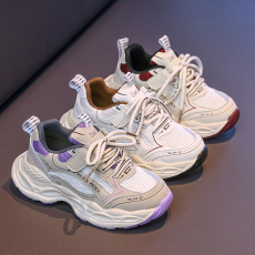 批发2025年春季爆款儿童运动鞋女宝宝网面透气休闲鞋时尚<b class='q'>百搭</b>男童单鞋