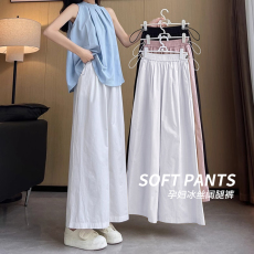 批发孕妇装夏季薄款洗水棉新款小个子<b class='q'>休闲</b>显瘦九分阔腿裤